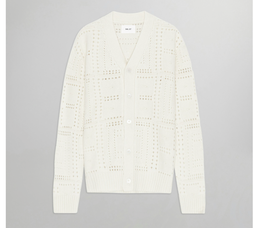 NN.07 Tobias 600001 Cardigan Ivory