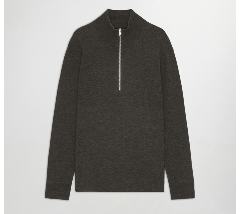 NN.07 Harald 6530 Half Zip Demitasse