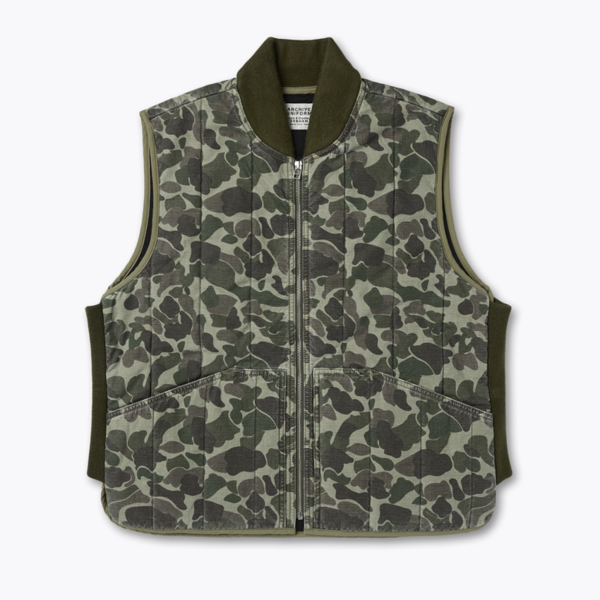 Honorary Archive by Denham S03 Camo Vest Green