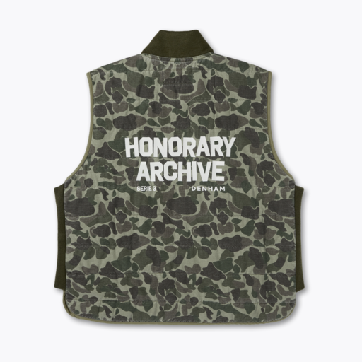 Honorary Archive by Denham S03 Camo Vest Green