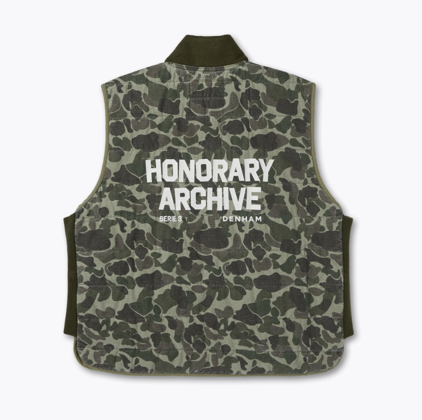 Honorary Archive by Denham S03 Camo Vest Green