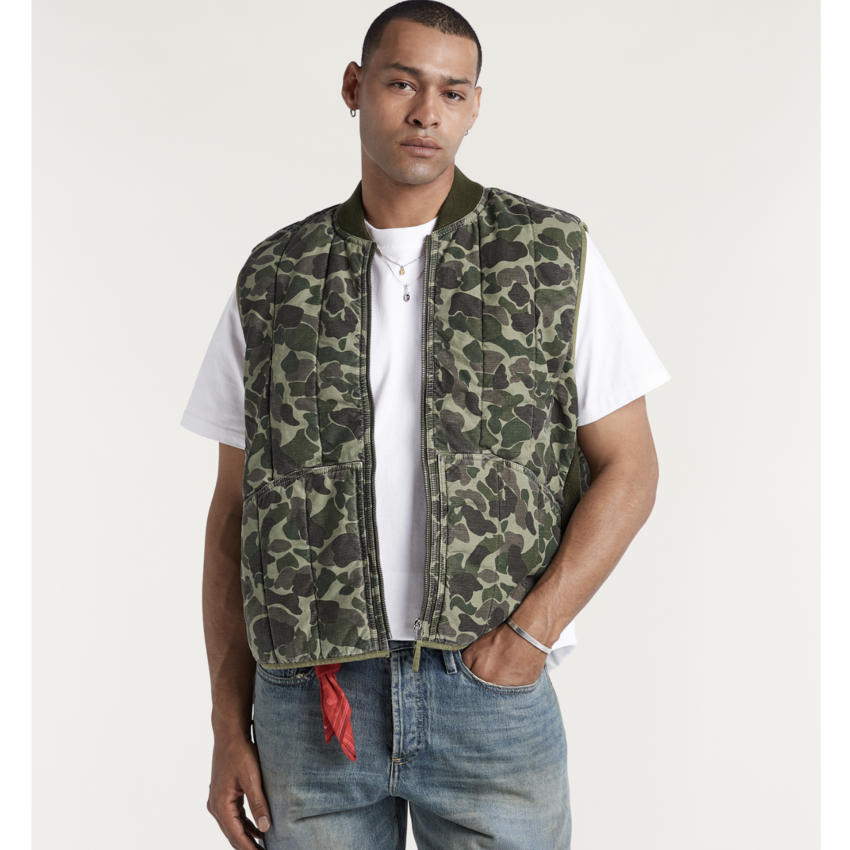 Honorary Archive by Denham S03 Camo Vest Green