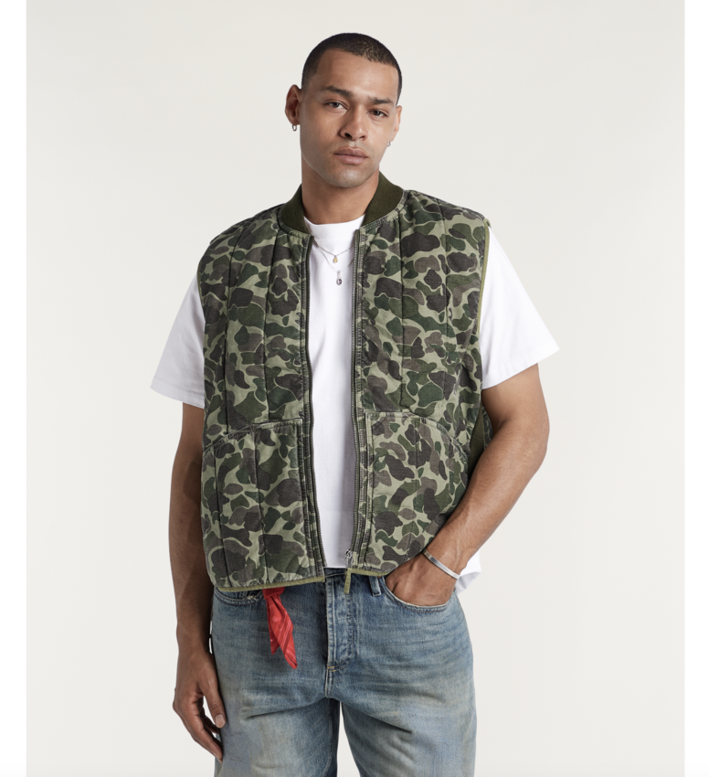 Honorary Archive by Denham S03 Camo Vest Green