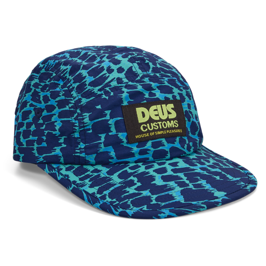 Deus Ex Machina Clement 5 Panel Cap Wave Ride Blue