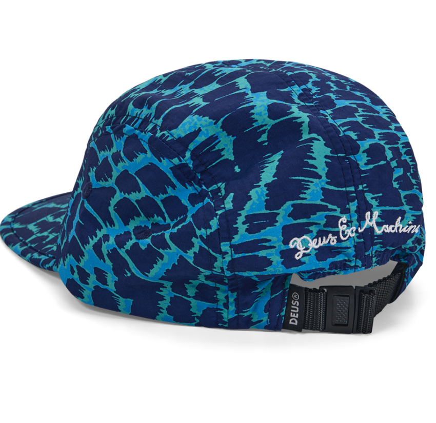 Deus Ex Machina Clement 5 Panel Cap Wave Ride Blue