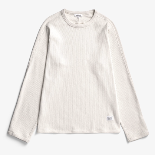 Norse Projects  Eske Military Rib LS T-Shirt Ecru