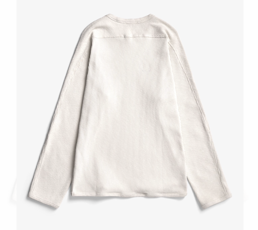 Norse Projects  Eske Military Rib LS T-Shirt Ecru