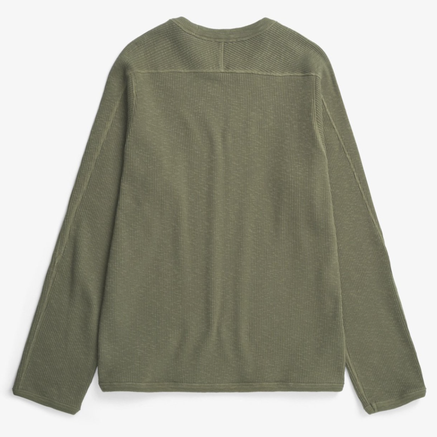 Norse Projects  Eske Military Rib LS T-Shirt Olive Night