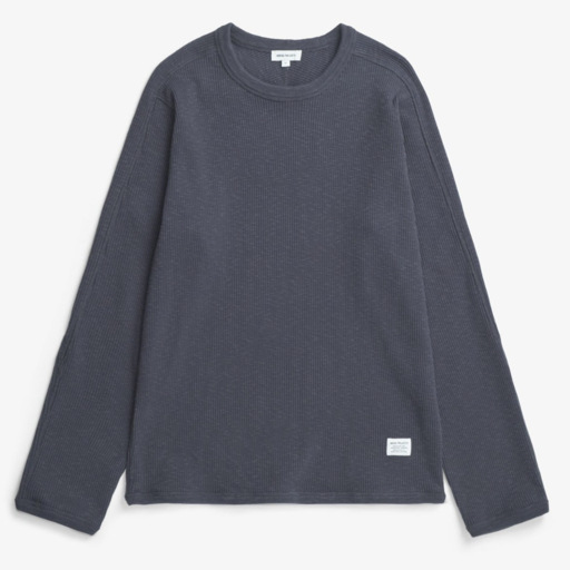 Norse Projects  Eske Military Rib LS T-Shirt Graphite