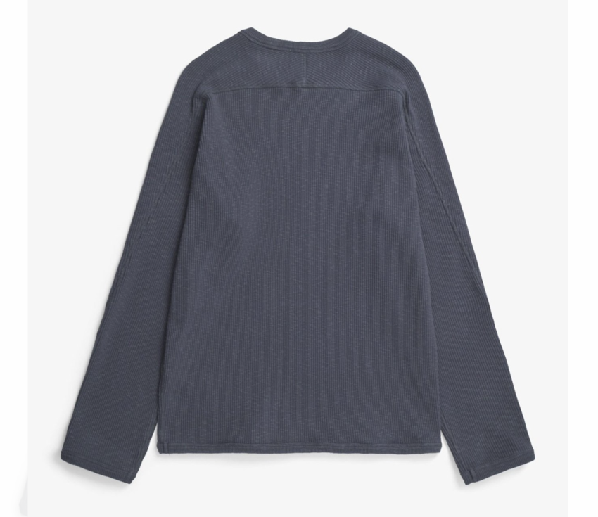 Norse Projects  Eske Military Rib LS T-Shirt Graphite