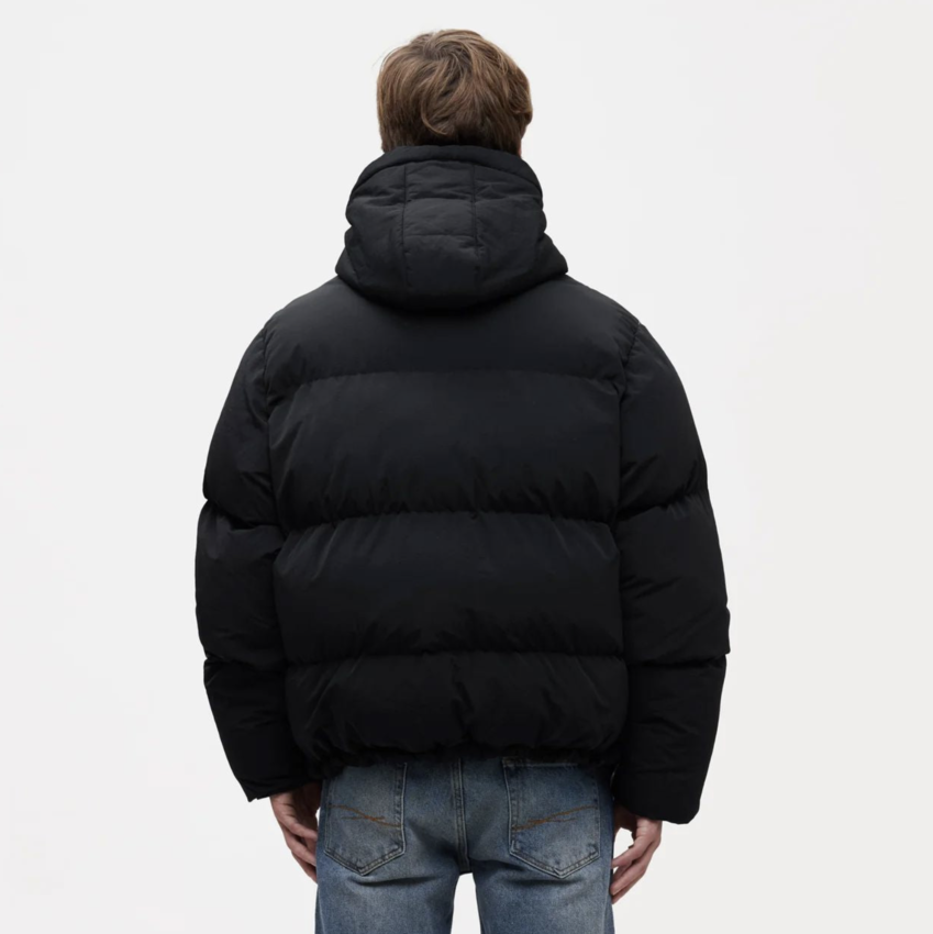 Flaneur Homme Signature Puffer Jacket Black
