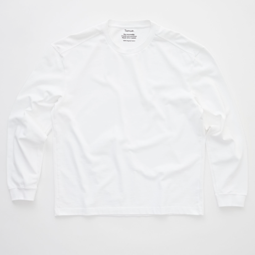 Tenue. Brad Long Sleeve T-Shirt Optic White
