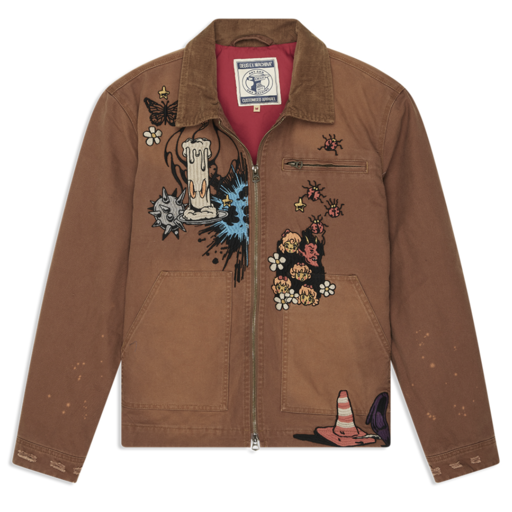 Deus Ex Machina Collectiv Improv Jacket Caramel Cafe