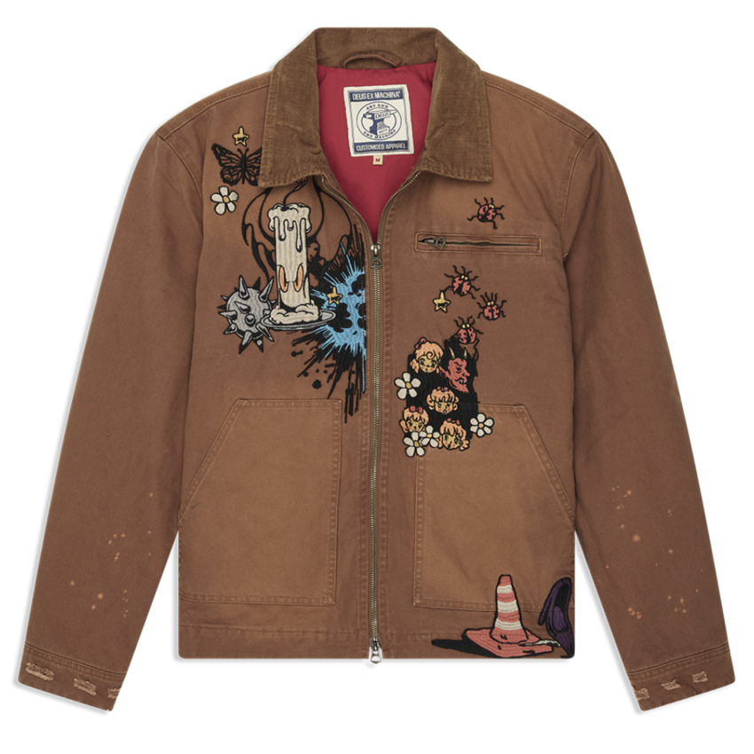 Deus Ex Machina  Collectiv Improv Jacket Caramel Cafe