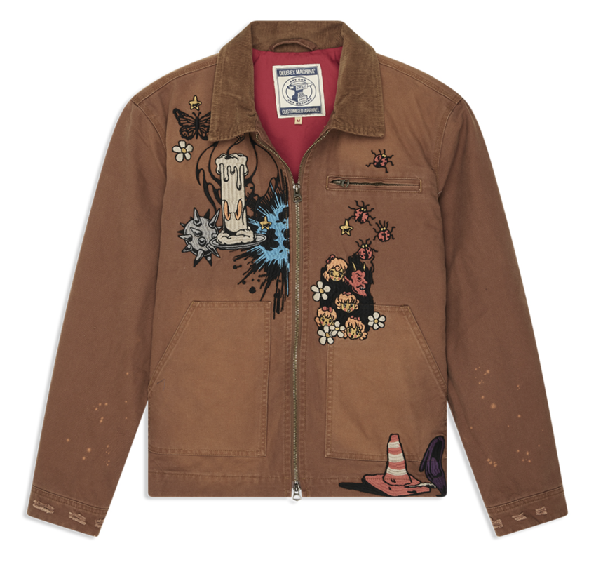 Deus Ex Machina  Collectiv Improv Jacket Caramel Cafe