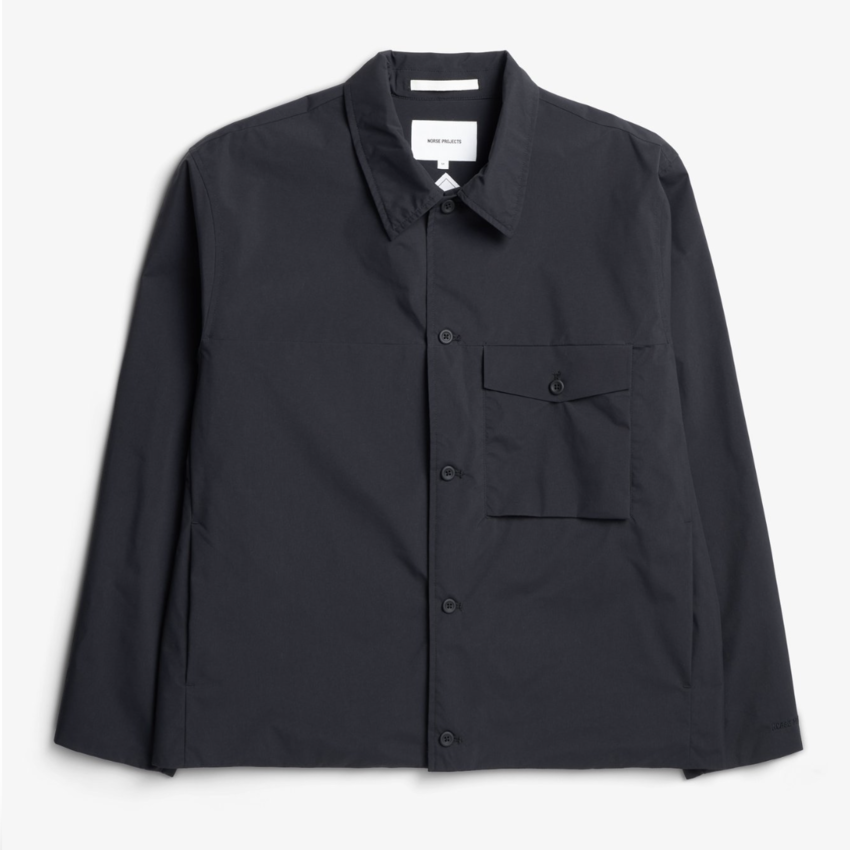 Norse Projects  Marcus Windstopper Overshirt Black