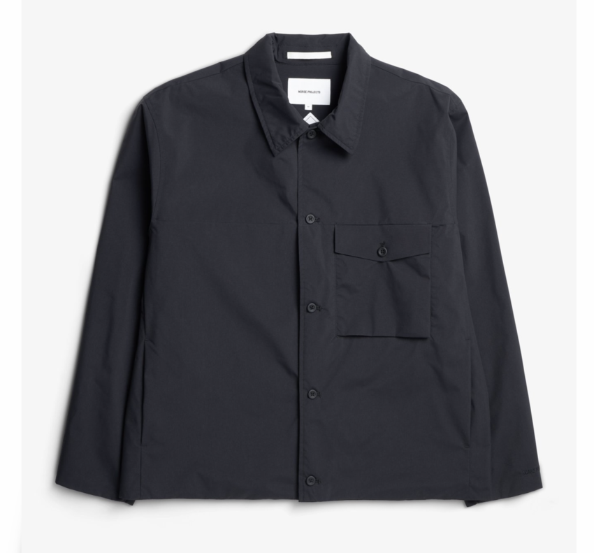 Norse Projects  Marcus Windstopper Overshirt Black