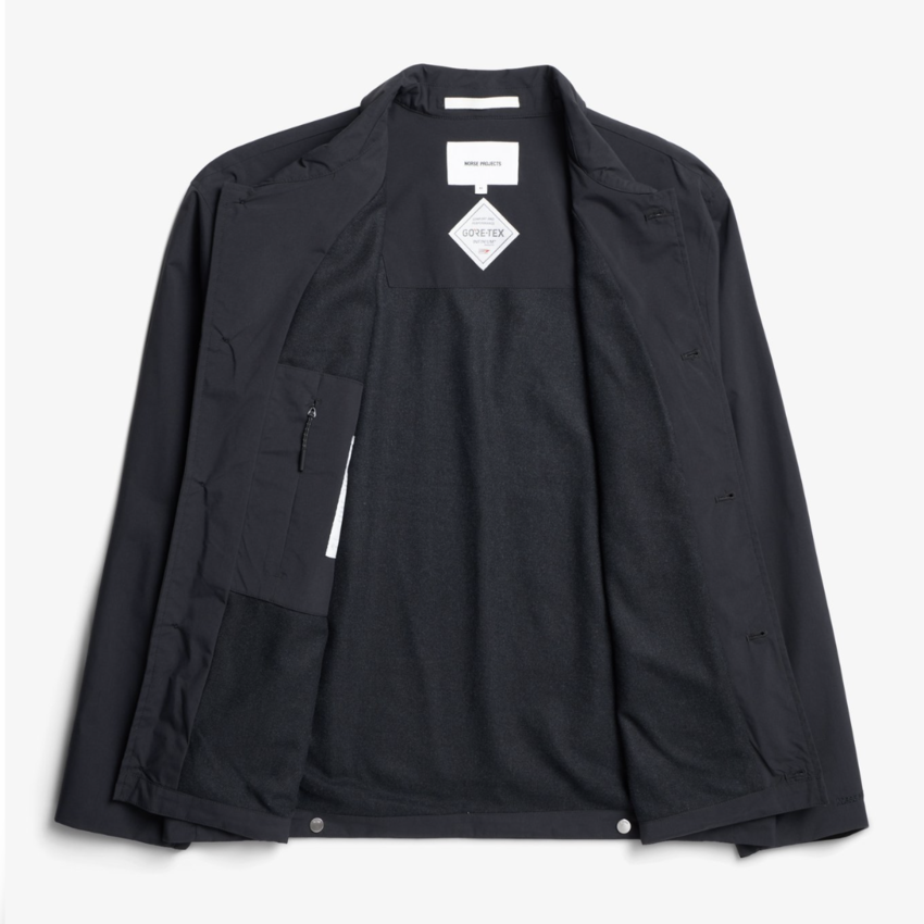 Norse Projects  Marcus Windstopper Overshirt Black