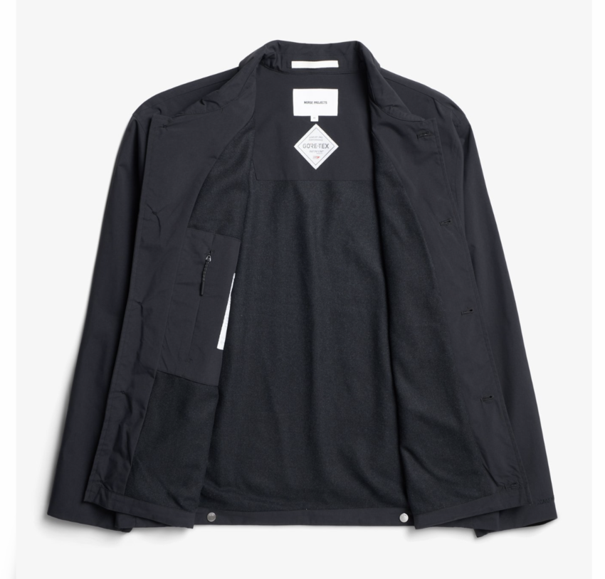 Norse Projects  Marcus Windstopper Overshirt Black