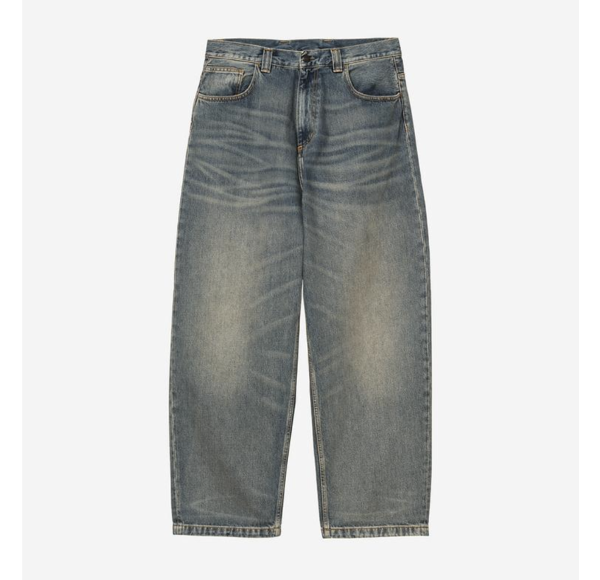 Carhartt WIP Brandon Pant Blue Worn Used