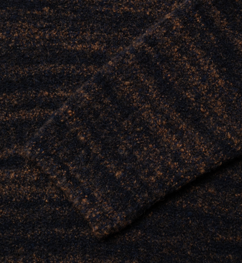 Nudie Jeans Gurra Boucle Sweater Black Brown