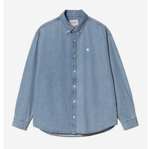 Carhartt WIP L/S Lucas Shirt Blue Bleached