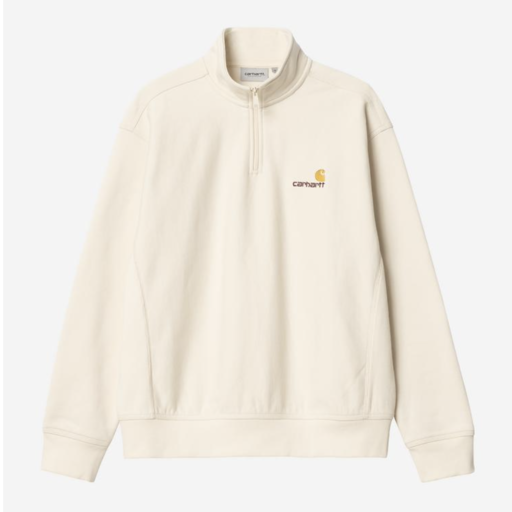 Carhartt WIP Half Zip American Script Natural