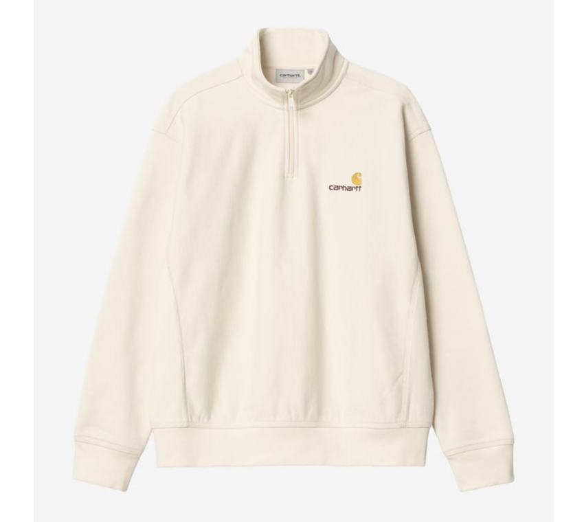 Carhartt WIP Half Zip American Script Natural