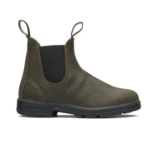 Blundstone Original Boots Waxed Suede Dark Green