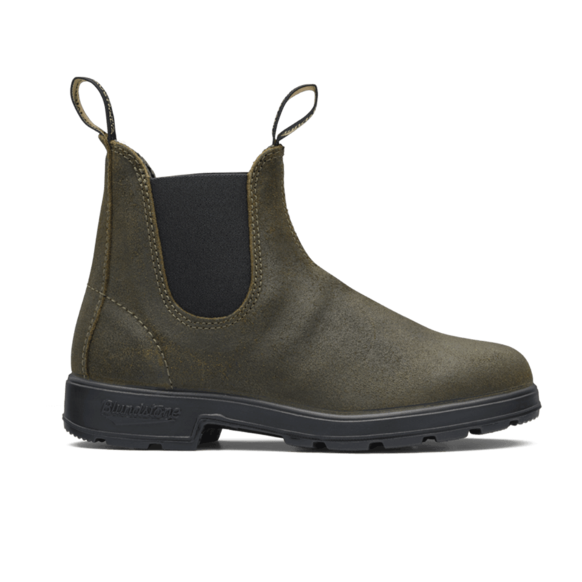 Blundstone Original Boots Waxed Suede Dark Green