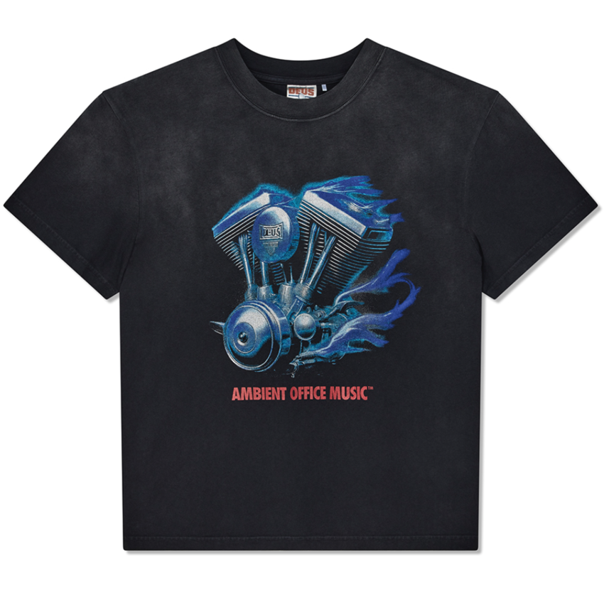 Deus Ex Machina Productive Hum Tee Anthracite