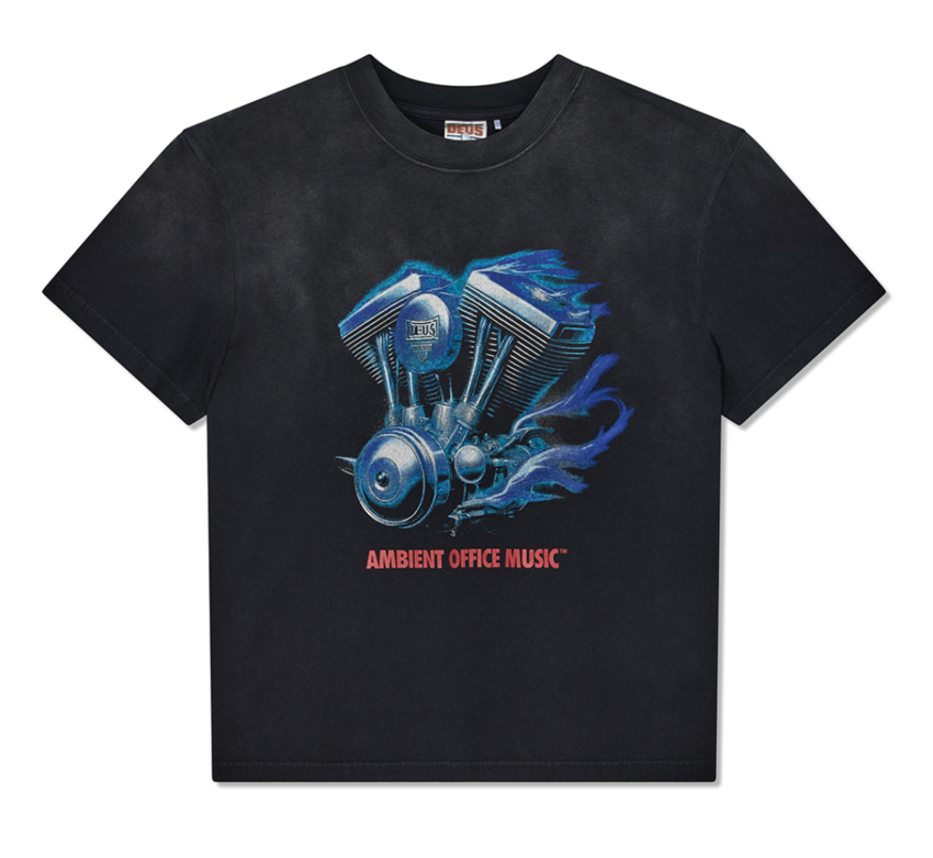 Deus Ex Machina Productive Hum Tee Anthracite