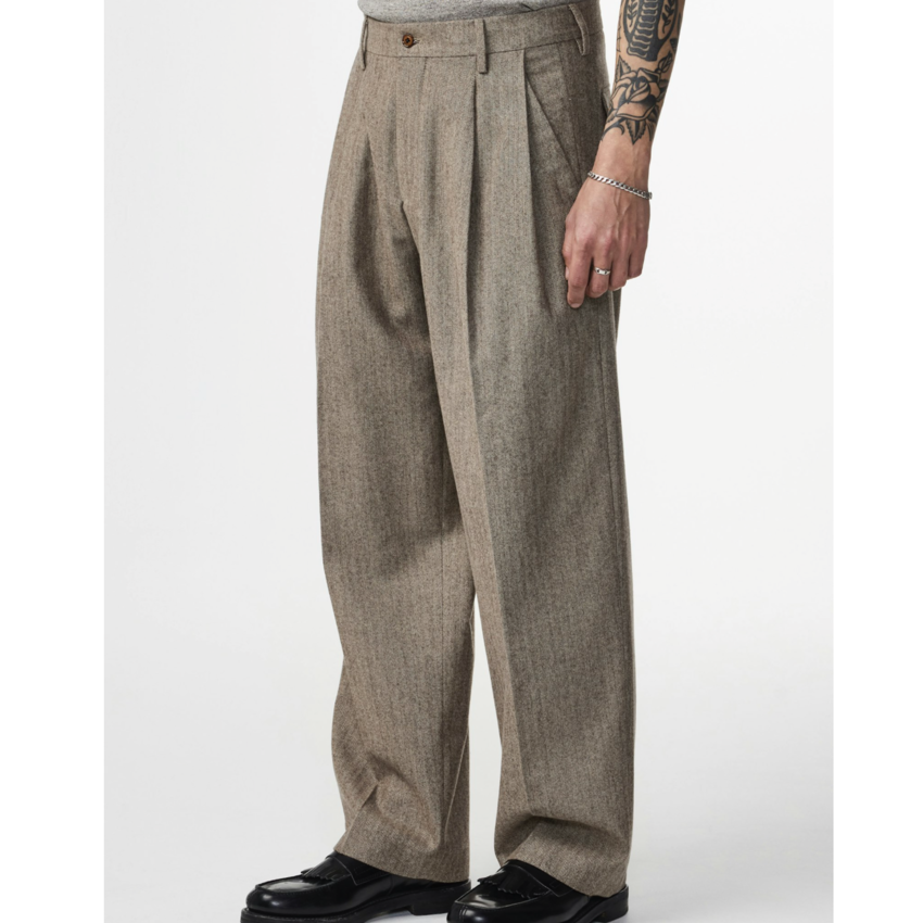 NN07 Justin 10001 Pants Brown Melange