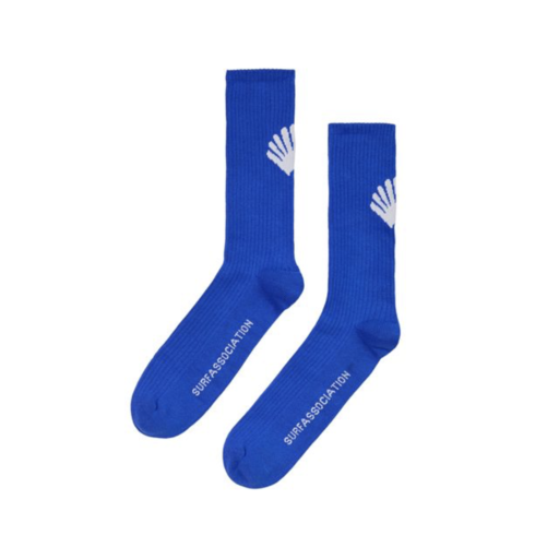 New Amsterdam Surf Association  Logo Socks Cobalt/White