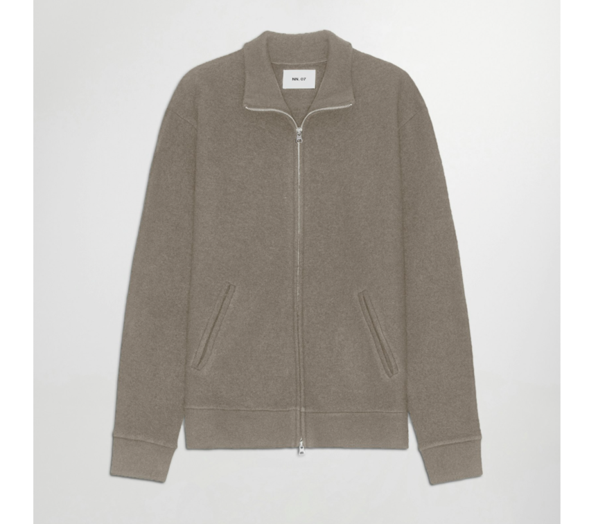 NN07 Boiled Full Zip 6398 Khaki Beige