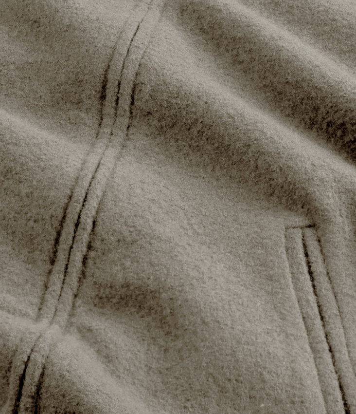 NN07 Boiled Full Zip 6398 Khaki Beige