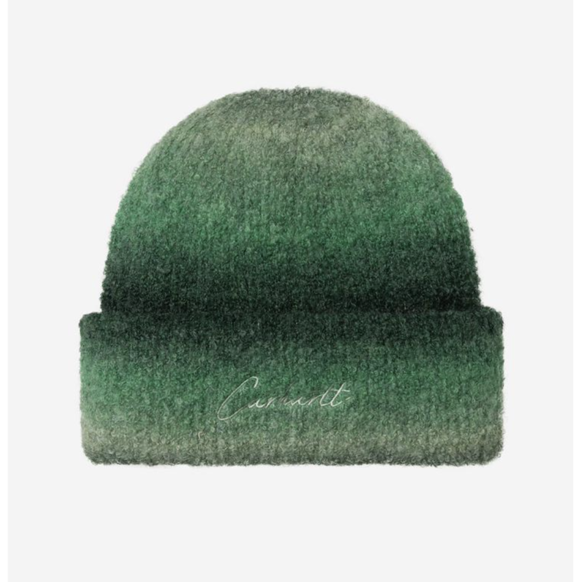 Carhartt WIP Tony Beanie Stripe Jacquard Dark Fir/Pale Olive