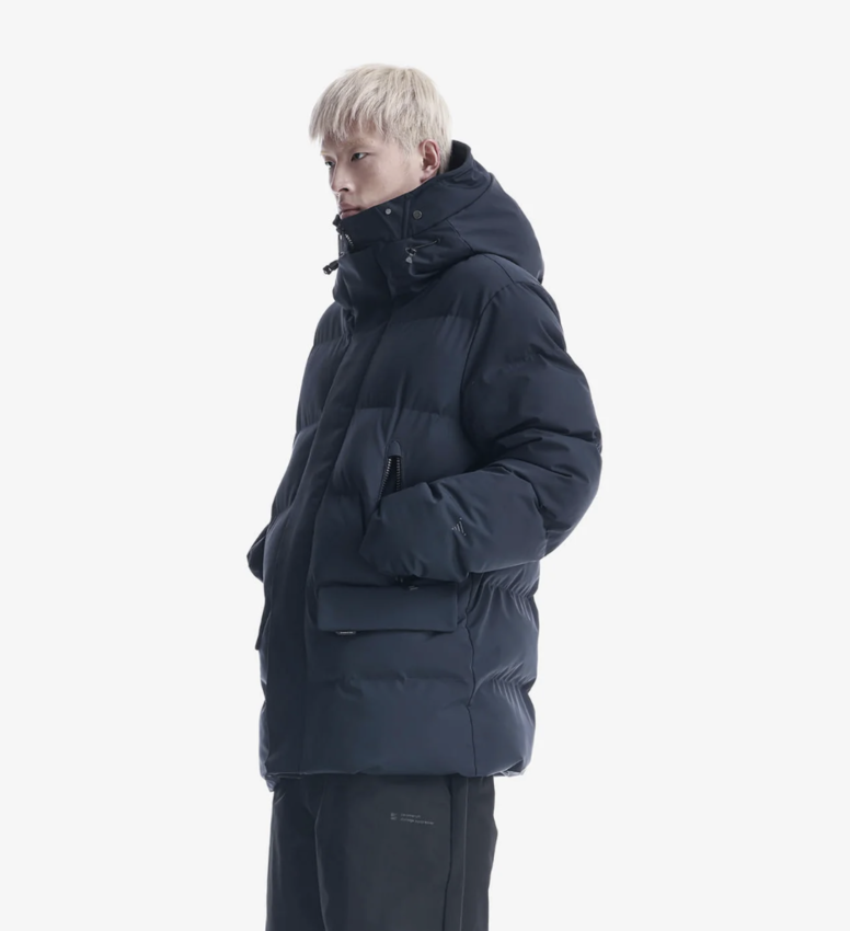 Krakatau QM571 Quilted Parka Navy Blue