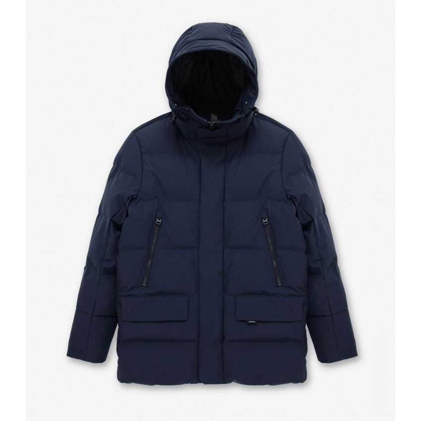 Krakatau QM571 Quilted Parka Navy Blue