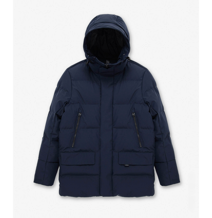 Krakatau QM571 Quilted Parka Navy Blue