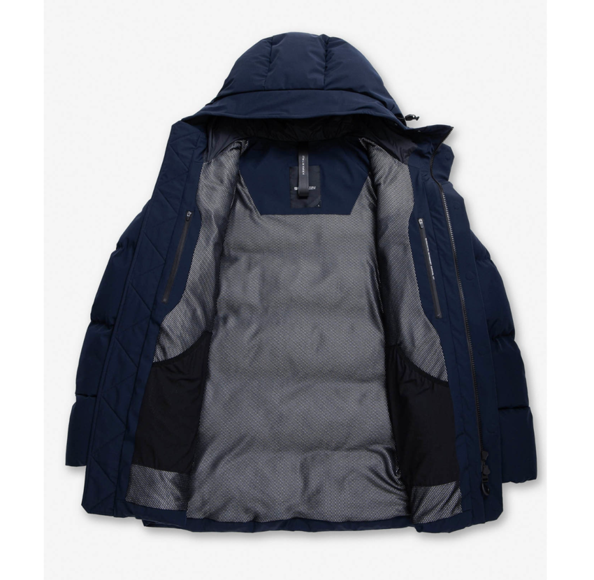 Krakatau QM571 Quilted Parka Navy Blue