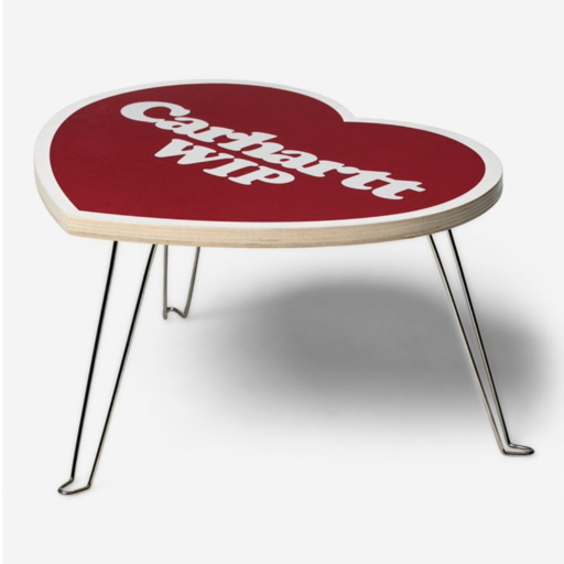 Carhartt WIP Heart Folding Table Scarlet/White