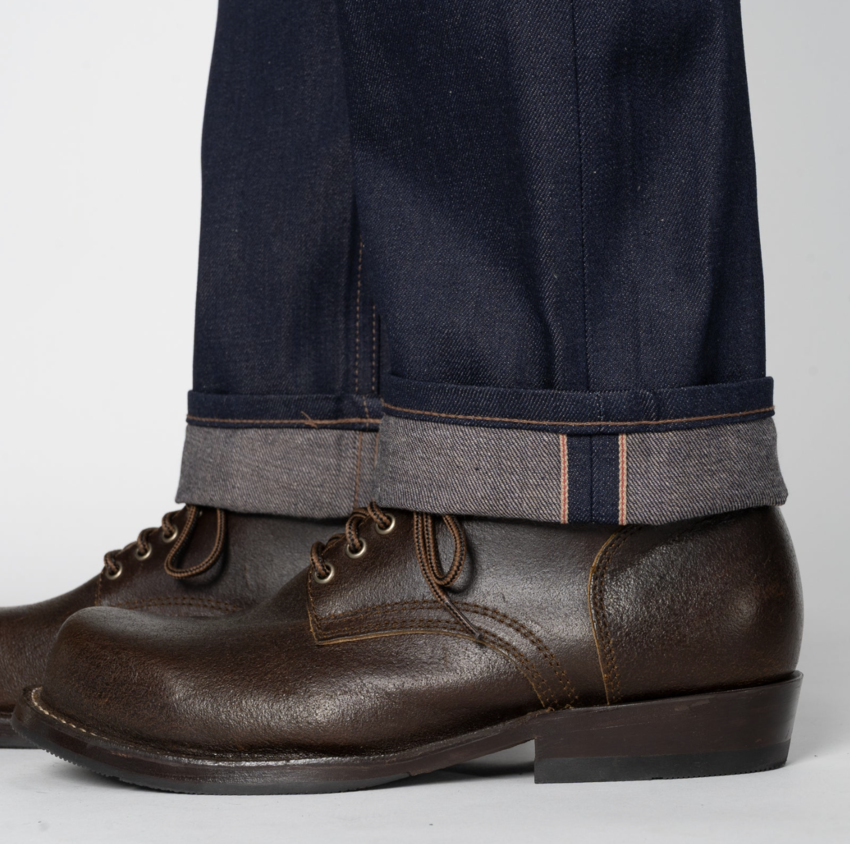 Naked & Famous Denim Weird Guy Coffee Dye Selvedge Indigo