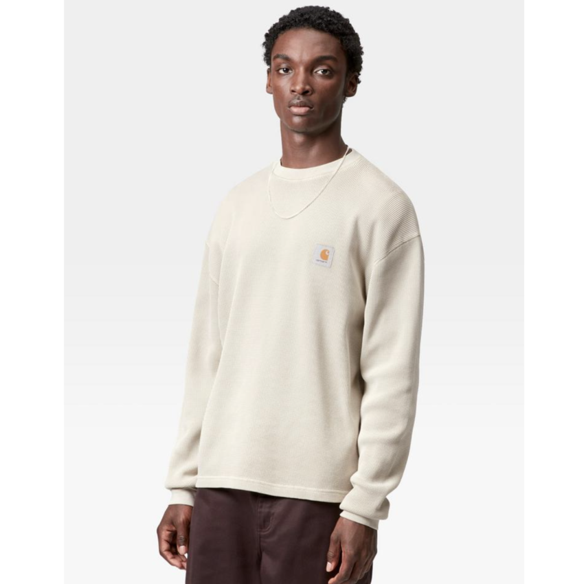 Carhartt WIP L/S Vista Waffle T-Shirt Fleur de Sel