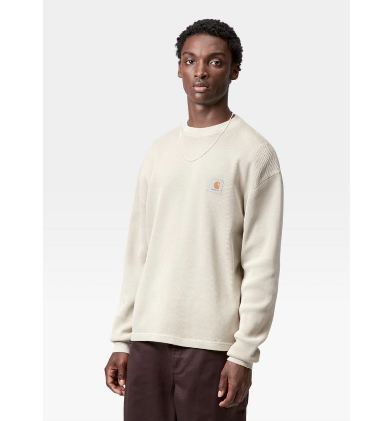 Carhartt WIP L/S Vista Waffle T-Shirt Fleur de Sel