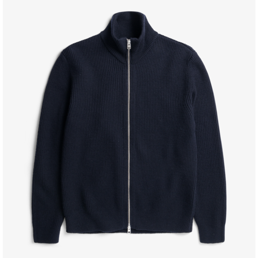 Norse Projects  Hagen Cotton Wool Jacket Dark Navy