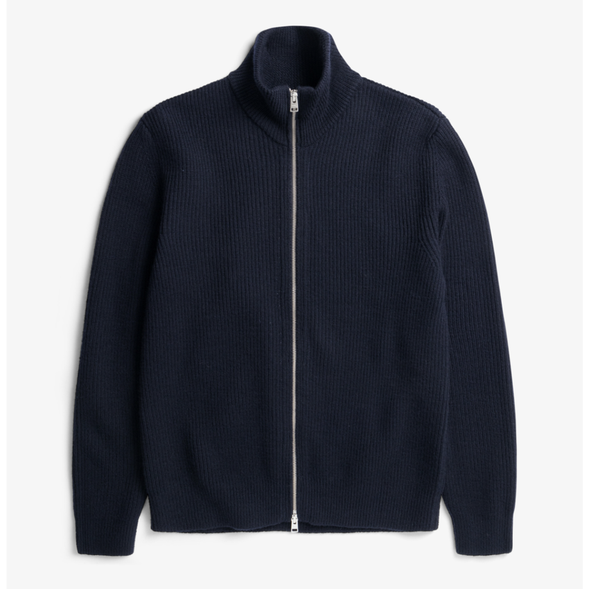 Norse Projects  Hagen Cotton Wool Jacket Dark Navy