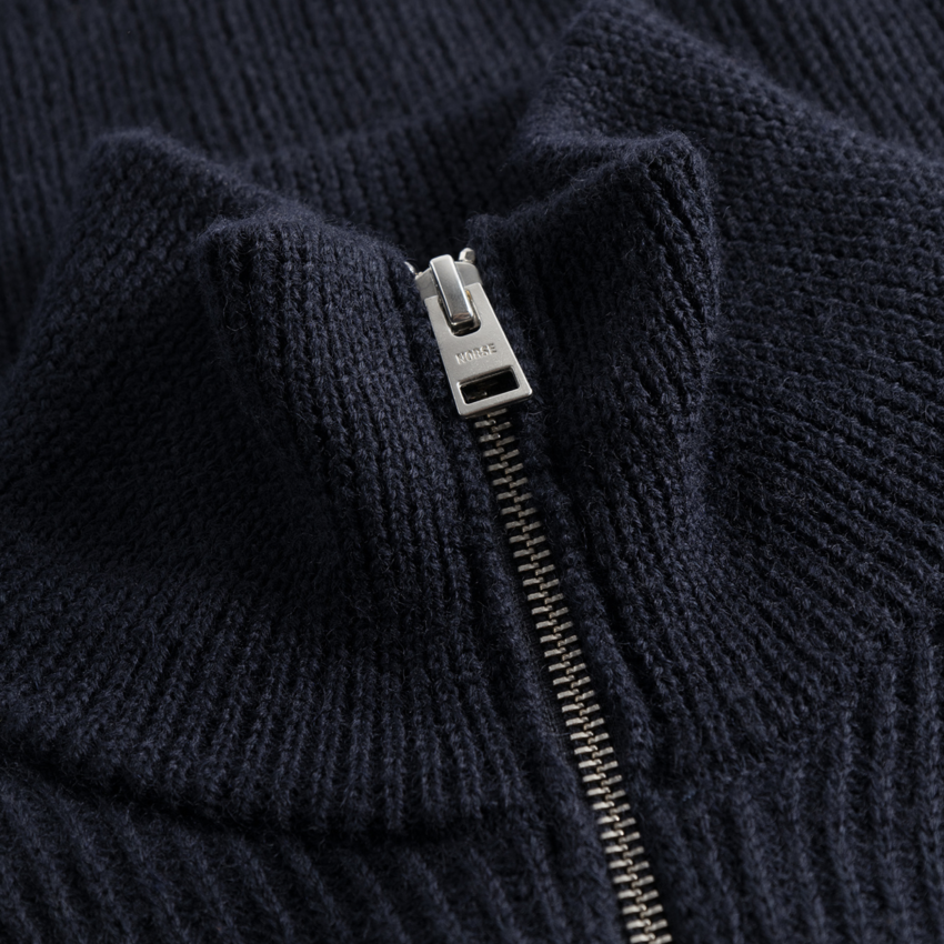 Norse Projects  Hagen Cotton Wool Jacket Dark Navy