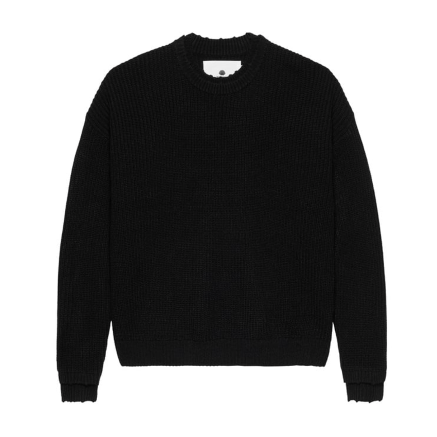 New Amsterdam Surf Association  Logo Knit Raw Edge Black/White