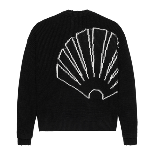 New Amsterdam Surf Association  Logo Knit Raw Edge Black/White
